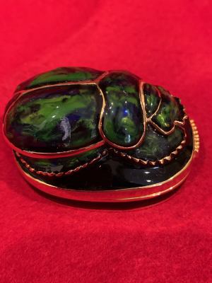 Cloisonné Scarab from the King Tut Exhibit