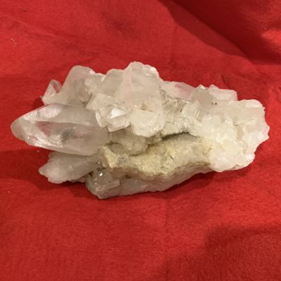 Quartz Crystal Cluster about 6 inches wide lots of points
