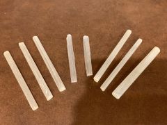 Set of 8 small selenite wands